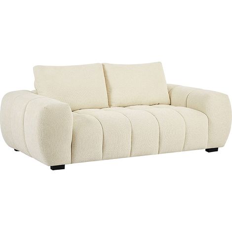 Divano 3 posti in Tessuto Beige - BERENIA