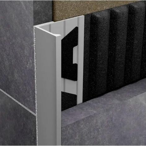 PROFILO ALLUMINIO "ANGOLARE L" H 10MM 2,5MT SABBIATO GRANITO JOLLY MAURE