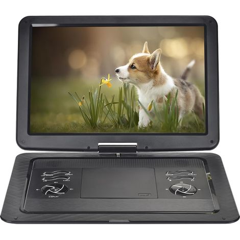 Lecteur DVD Portable 19,6" pour Voiture et Enfants avec HD Grand écran 17,1", Grande Taille Compatible avec Toutes Les régions, Plusieurs régions, Lecteur DVD Automatique pour Enfants (1/5)