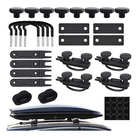 U-Shaped Roof Box Fixing Clips Universal Roof Box Mounting Brackets U-Shaped Wall Mount Kit Universal Roof Box Mounting Kit (1/5)