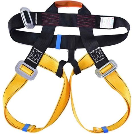 Harnais Rappel - Harnais Escalade - Pour Spéléologie Sauvetage - Ceinture Sécurité Hauteur - Sangles Ajustables - Polyamide 22 kN - 1 Pièce (1/5)