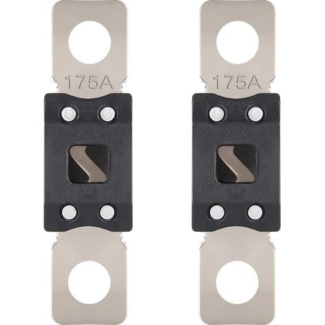 MEGA Fusible 175A Mega Fusible Voiture 175 Ampères Visser Fusibles pour Auto à Courant Élévé pour Caravanes Camion Bus (2 Pièces) (1/3)