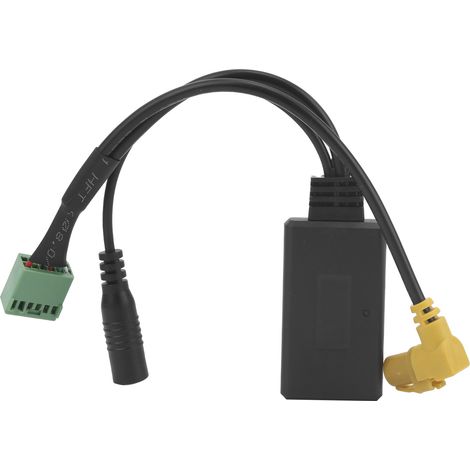 Adaptateur Bluetooth Voiture 12Pin Câble Audio Multimédia Kit Mains Libres Micro Intégré Compatible MMI 3G Q5 A4L A6L Q7 A5 S5 (1/5)