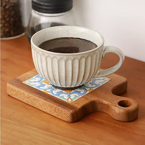Des dessous de plat en bois naturel et en céramique, des dessous de verre résistants à la chaleur pour assiettes et boissons, adaptés aux théières chaudes et aux supports à casseroles plats, accessoir