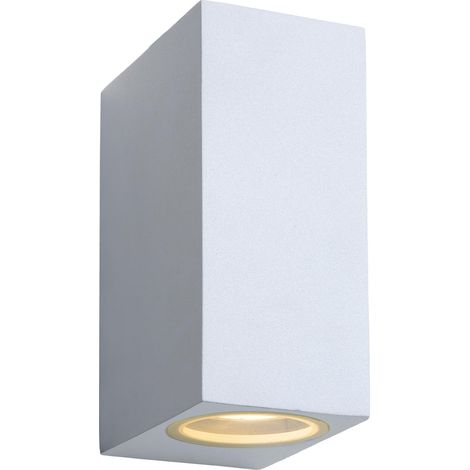 Lucide ZORA-LED - Wandstrahler / Wandleuchte Innen/Außen - LED Dim. - GU10 - 2x5W 3000K - IP44 - Weiß (1/5)