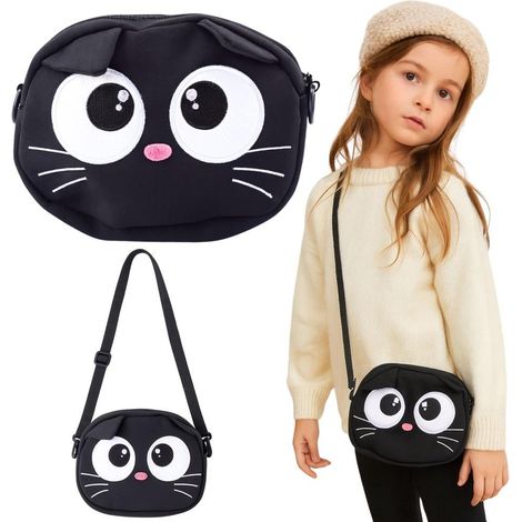 Sac pour chat avec fermeture éclair, réglable, noir, 21 x 16 cm
