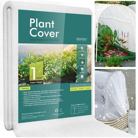 Pflanzenvlies Gartenvlies Winterschutz Frostschutz 30g m2 3 x 15m (1/5)