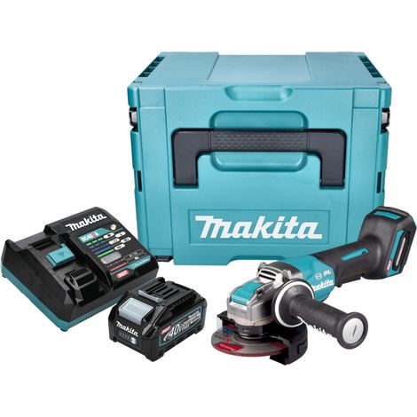 Makita GA 047 GM101 Akku Winkelschleifer 40 V max. 125 mm X-LOCK Brushless + 1x Akku 4,0 Ah + Ladegerät + Makpac (1/5)