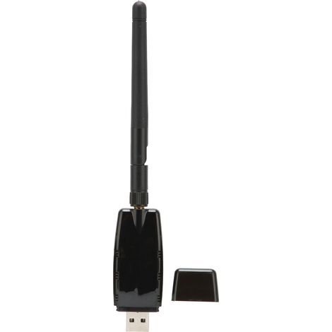 Adaptateur Wi-Fi USB 300Mbps 2,4GHz, antenne 2dBi flexible, design ergonomique, clé réseau sans fil haut débit (1/5)