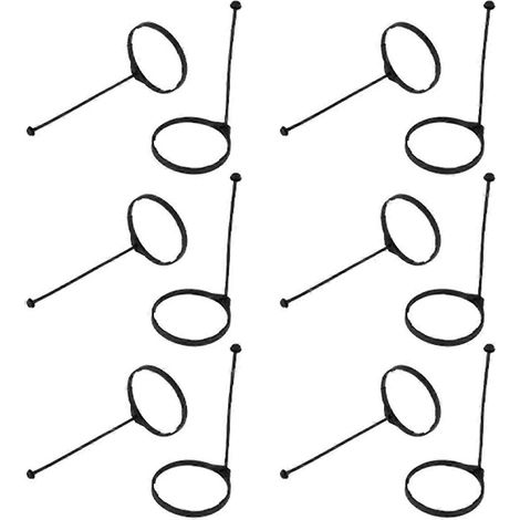 Lot de 12 bouchons de réservoir d'huile/carburant pour voiture, avec anneau de protection pour carburant (noir). (1/5)