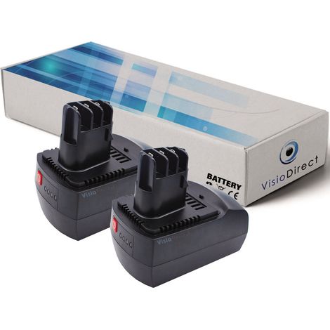 Lot de 2 batteries pour Metabo BSZ 14.4 perceuse visseuse 300mAh 14.4V