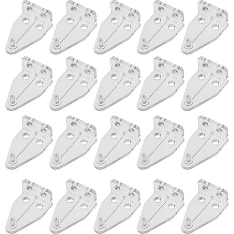 20 Pcs Blind Brackets Blind Holder Replacement Tilt Blind Shutter Hook Drapery Hooks Hardware for Horizontal Blinds Shades