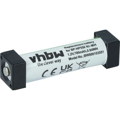 vhbw Battery compatible with Sony MDR-RF800RK, MDR-IF140K, MDR-RF820R, MDR-IF140, MDR-RF800R Wireless Headset Headphones (700 mAh, 1.2 V, NiMH) (1/5)
