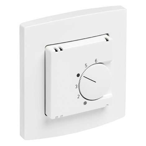 Kermi x-net Unterputzregler 230 V, Raumtemperatur-Regler mit Drehrad Unterputz, SFEER003230 (1/2)