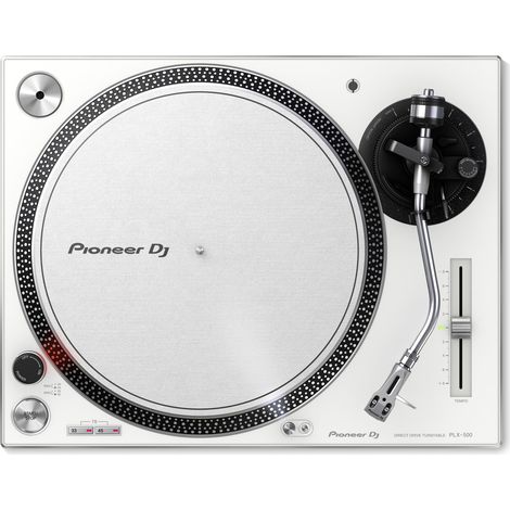 Pioneer PLX-500 Tocadiscos de tracción directa para DJ Blanco