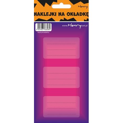 Notizbuchaufkleber – Blau und Rosa (12 Stück)