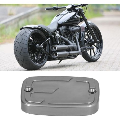 Couvercle de pompe à huile de frein avant, couvercle de pompe et bouchon de réservoir d'huile pour moto, couleur titane, compatible avec BMW C400X 2018-2021. (1/5)