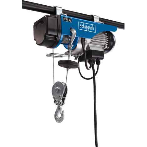 Scheppach Palan Electrique HRS250 -530W - Capacité de charge 250 Kg - Hauteur de Levage 12 m - Câble Métallique 12 m - Installation Facile (1/4)