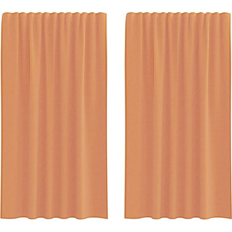 Maison Exclusive - Tende in Voile con Tasche per Aste 2 pz Terracotta