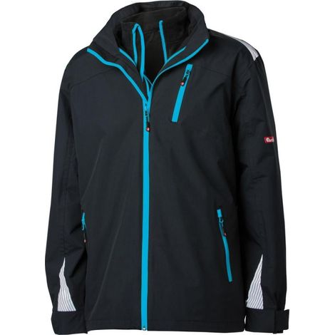 Giacca 3 In 1 Fortis 24, Nero / Turchese, Taglia S