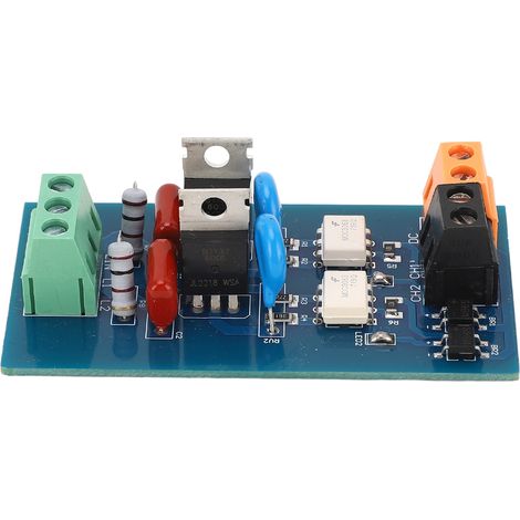 Module relais SSR à 2 canaux, isolation optoélectronique sans contact, protection RC, carte d'amplification PLC, 8–230 V CA (1/5)