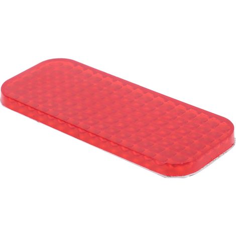 Autocollant réfléchissant rouge rectangulaire universel pour automobile et moto (1/5)