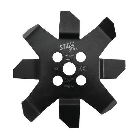 DISCO X DECESPUGLIATORE DENTI PIEGATI CUT 8 STARS  ACCIAIO DENTI 8 D.MM 250 S.MM 3,0