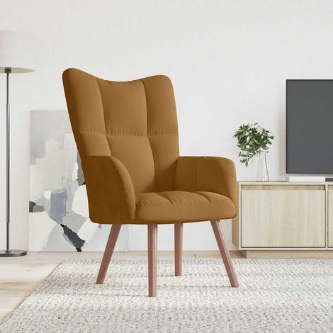 Relaxsessel Braun Samt