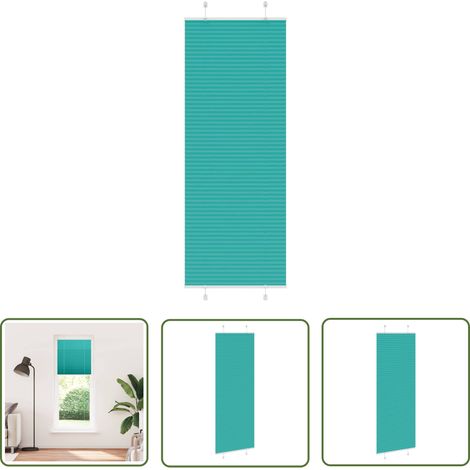 vidaXL Plissee Petrolgrün 70x200 cm Stoffbreite 69,4 cm Polyester (1/5)