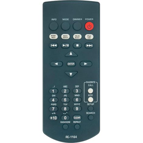 RC-1164 Télécommande Rechange pour Denon Music Server Player DNP-F109 D-F109C D-F109N DCD-F109 (1/4)