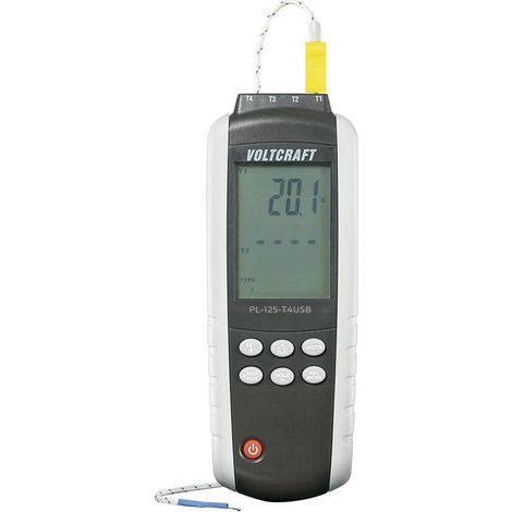 VOLTCRAFT PL-125-T4 Appareil de mesure de température -200 - +1372 °C sonde K, J V927281 (1/2)