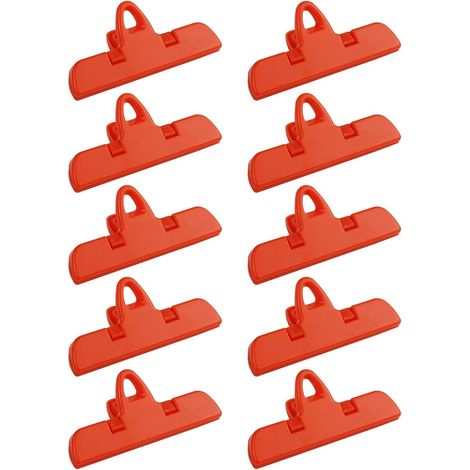 Set mit 10 multifunktionalen und robusten Beutelclips, tragbar, ideal für Snacks, verhindern das Festkleben von Lebensmitteln und eignen sich zur Organisation von Küche und Büro.