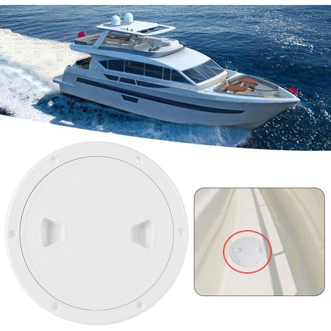 Trappe d'inspection arrondie en ABS marin pour pont, accessoires pour yachts, camping-cars et bateaux, 15 cm (6 pouces) (1/5)