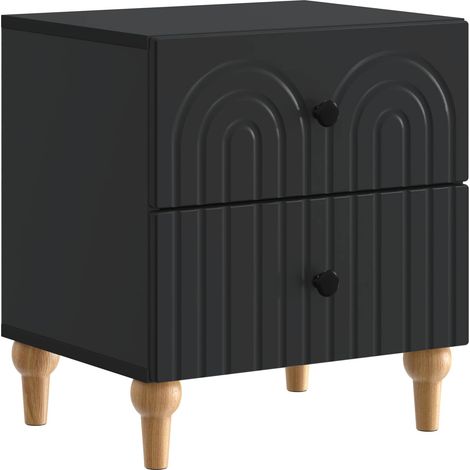 Bedside Cabinet Black 43 x 34.5 x 48 cm Engineered Wood vidaXL