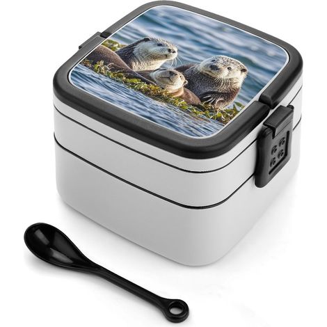Boîte à bento empilable pour adultes, étanche, grande taille (1/5)