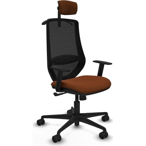 Sedia Ufficio con Poggiatesta Mardos Piqueras y Crespo D036N2H Marrone Nero (1/5)