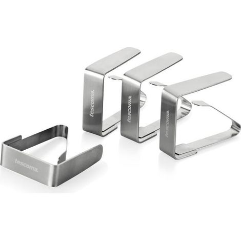 Juego de 4 pinzas para mantel de acero Presto (1/3)