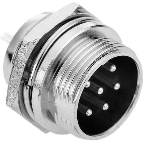 BeMatik - Micro connecteur 6 broches GX16 mâle aviation (1/5)