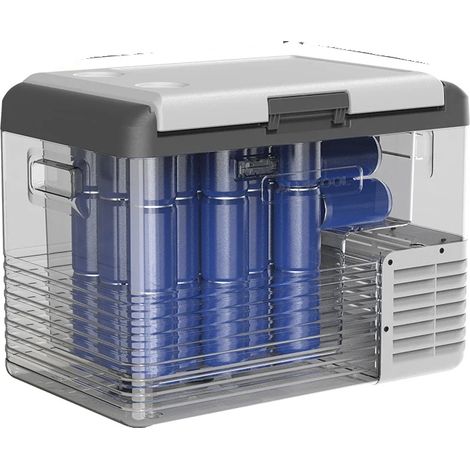 Réfrigérateur Portable, Options d'Alimentation Polyvalentes, Grande Capacité, 37L (1/2)