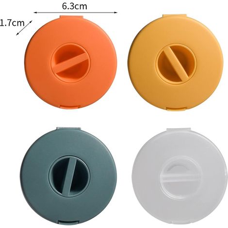 4pcs Bobines de Câble, Dévidoir Compact de Rangement, Boîtier Organisateur de Câbles Rétractable pour Câble USB (1/4)