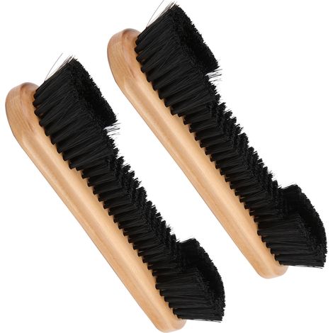 Lot de 2 brosses de billard avec manche en bois, accessoires de nettoyage pour table de billard (1/5)