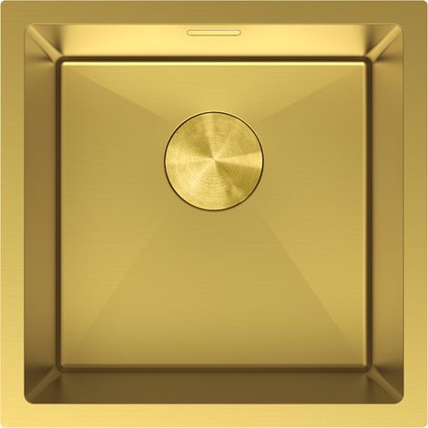 Mexen Trixo Edelstahlspüle 1-beckig 440 x 440 mm, Gold - 6413441000-55