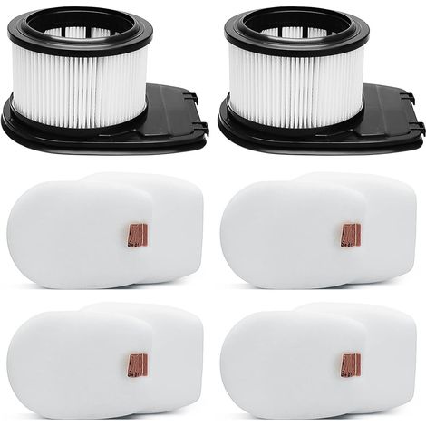 Filtro IZ662H per aspirapolvere a stelo leggero senza fili Shark IZ662H IZ682H Vertex Pro, parti XHFIZ500 e XFFKIZ600, filtro HEPA da 2 pezzi, kit filtro in schiuma e feltro da 4 pezzi (1/5)