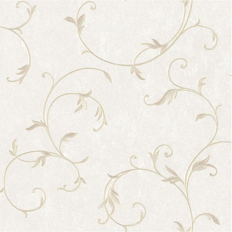Baroque wallcovering wall Profhome 304182 non-woven wallpaper slightly textured traditional style matt beige bronze cream 5.33 m2 (57 ft2) (1/5)