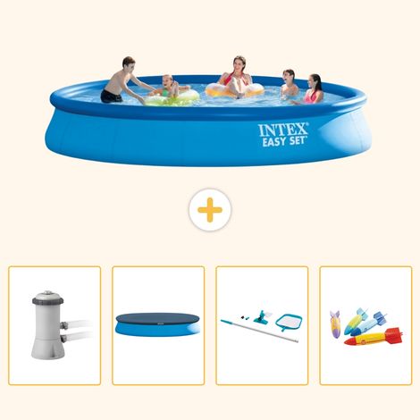 Intex Piscine Easy Set Ronde - 457x84 cm - 5-pièces  S299 (1/5)