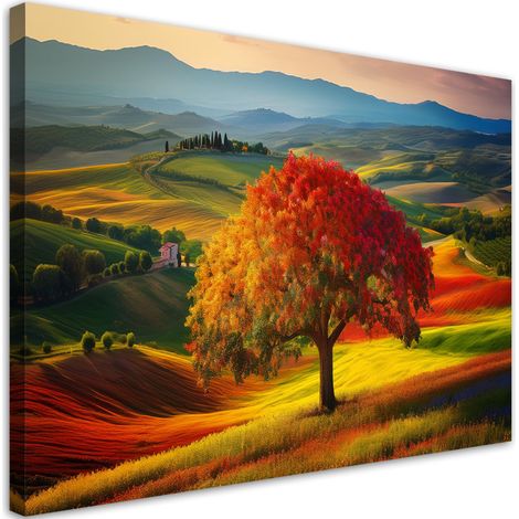 Tableau déco Paysage toscan Nature arborée 60x40 (1/5)