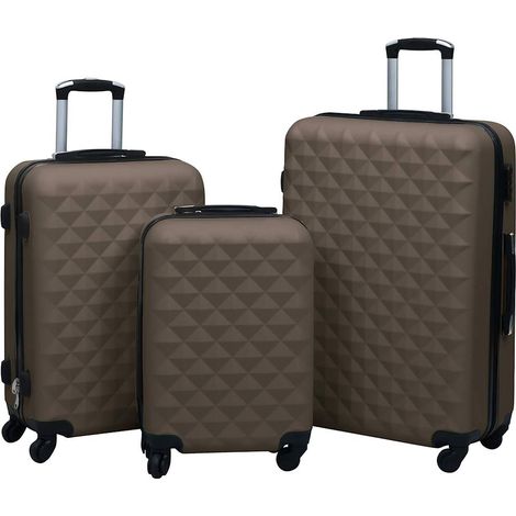 Teenpull – Hartschalen-Trolley-Set 3 Stk. Braun ABS (1/5)