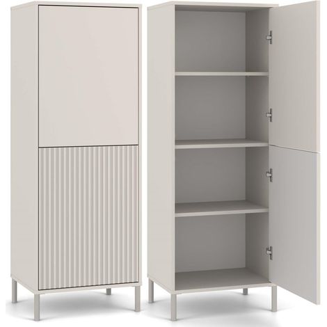 Cassettiera alta, cashmere, 53,5 x 147,5 x 40 cm (1/5)
