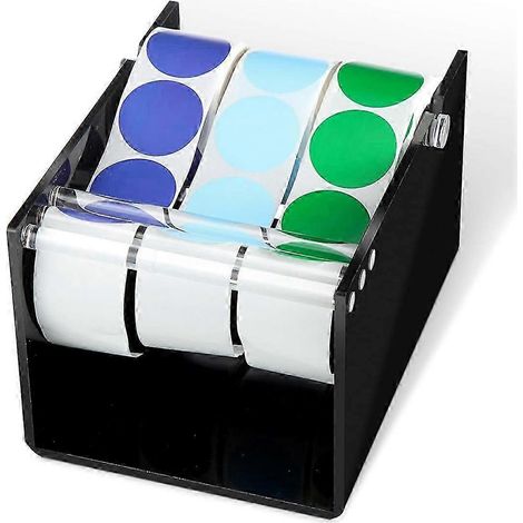 Distributeur d'étiquettes à 3 disques pour rouleaux d'autocollants (1/5)
