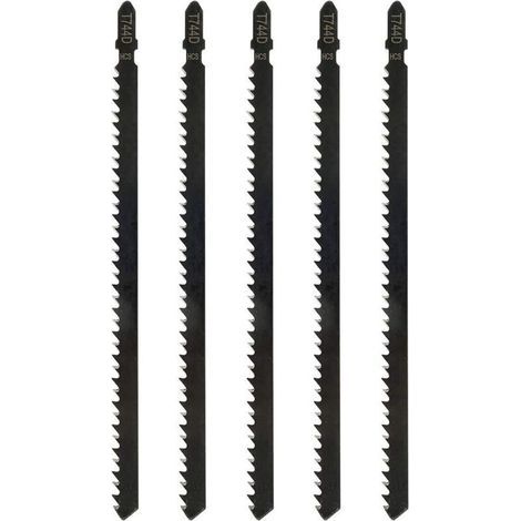 pair 5pcs Lames de Scie Sauteuse T744D Professionnelles de 180 mm pour Scier le Bois et le Métal Accessoire de Scie Sauteuse Compatible avec Bosch, Metabo etc